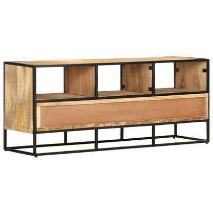 TV-bänk 110x30x45 cm grovt mangoträ
