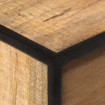 TV-bänk 110x30x45 cm grovt mangoträ