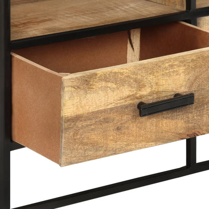 TV-bänk 110x30x45 cm grovt mangoträ