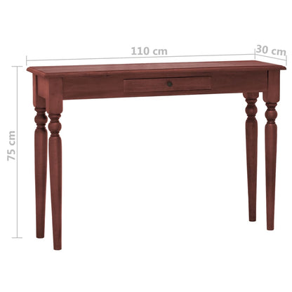 Avlastningsbord Konsollbord Trä klassisk Brun 110x30x75 cm massiv mahogny