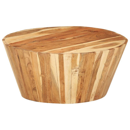 Soffbord Trä Ø65x31 cm massivt akaciaträ