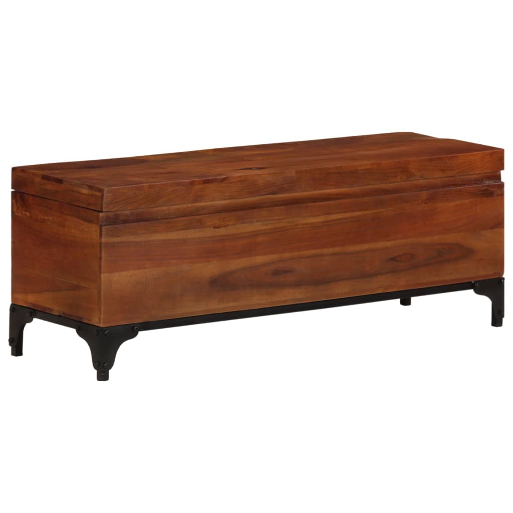 Förvaringskista 110x35x41 cm massivt akaciaträ