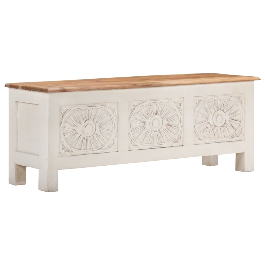 Förvaringsbänk 110x30x40 cm massivt akaciaträ