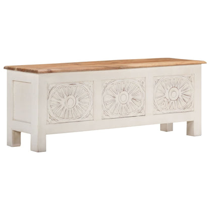 Förvaringsbänk 110x30x40 cm massivt akaciaträ