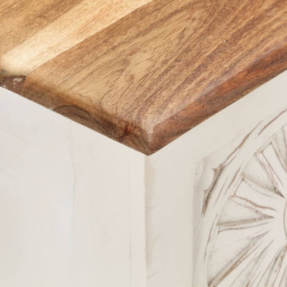 Förvaringsbänk 110x30x40 cm massivt akaciaträ