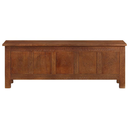 Förvaringsbänk Förvaringslåda 110x30x40 cm massivt mangoträ
