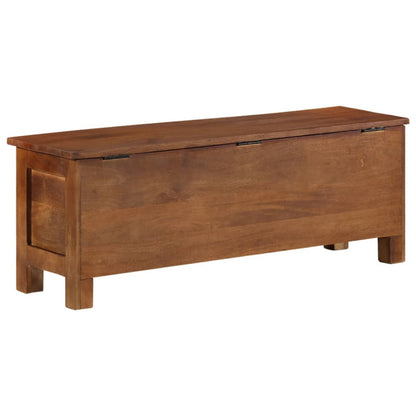 Förvaringsbänk Förvaringslåda 110x30x40 cm massivt mangoträ