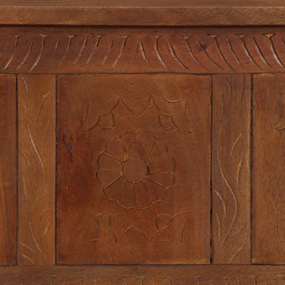 Förvaringsbänk Förvaringslåda 110x30x40 cm massivt mangoträ