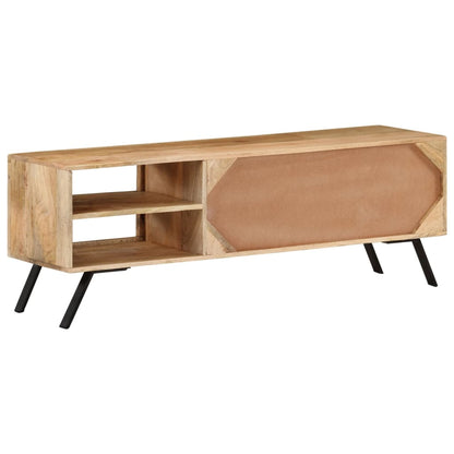 Tv-bänk 110x30x40 cm massivt mangoträ