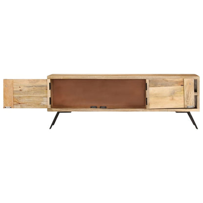 Tv-bänk 110x30x40 cm massivt mangoträ
