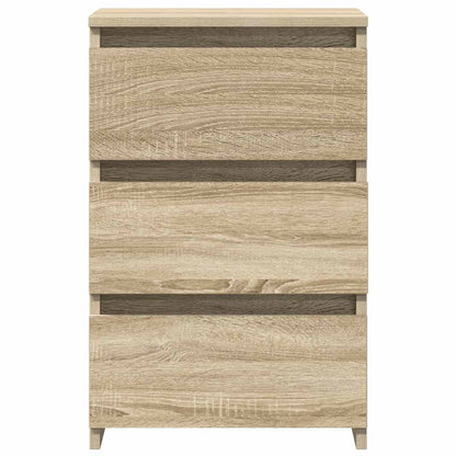 Sängbord 2 st sonoma-ek 40x35x62,5 cm konstruerat trä