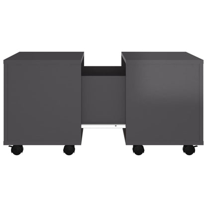 Soffbord Högglans Grå 60x60x38 cm