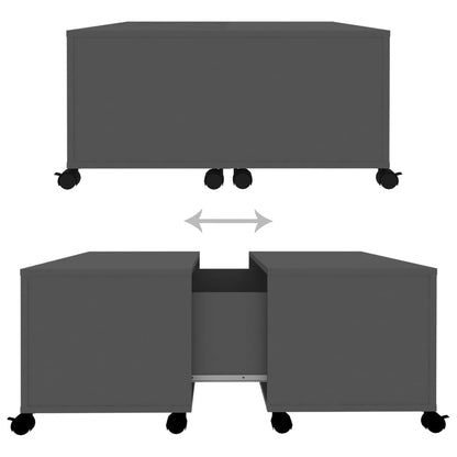 Soffbord Grå 75x75x38 cm