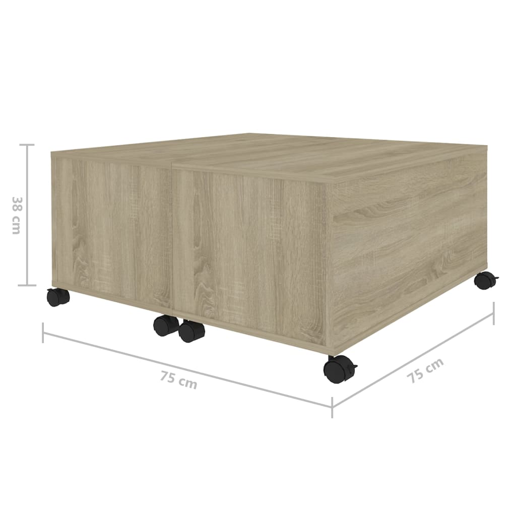 Soffbord Sonoma Ek 75x75x38 cm