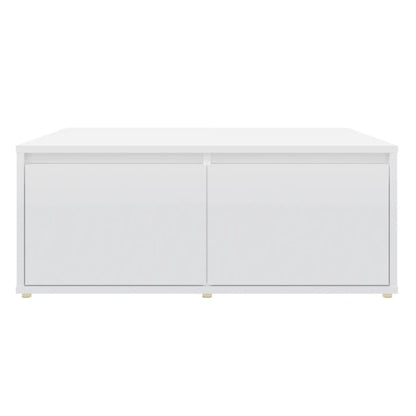 Soffbord Högglans Vit 80x80x31 cm