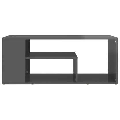 Soffbord Högglans Grå 100x50x40 cm