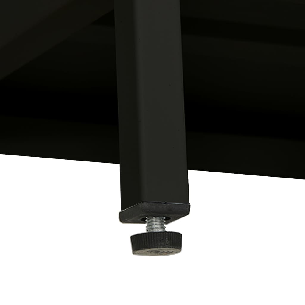 TV-Möbel DIV. TV-Bänk Svart 90x30x44 cm stål och glas