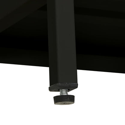 TV-Möbel DIV. TV-Bänk Svart 90x30x44 cm stål och glas