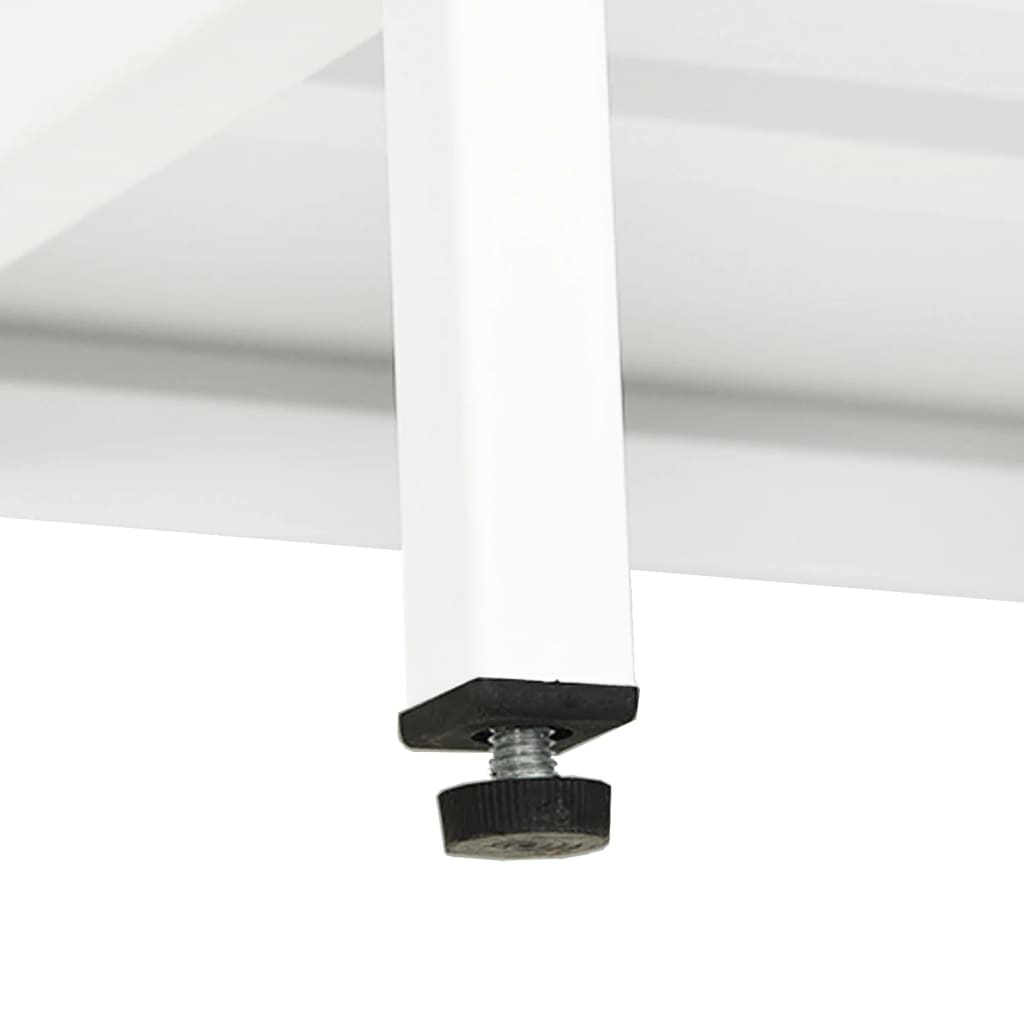 TV-Möbel DIV. Vit TV-Bänk 90x30x44 cm stål och glas