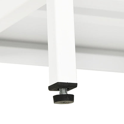 TV-Möbel DIV. TV-Bänk Vit 105x35x52 cm stål och glas