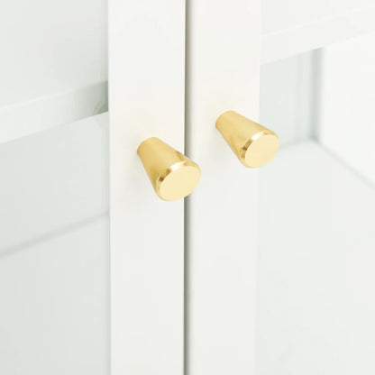 Skänk DIV. Vit 75x35x105 cm stål och glas