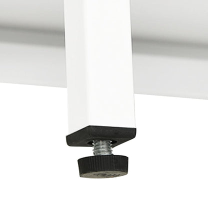 Skänk DIV. Vit 75x35x105 cm stål och glas