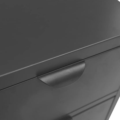 Skänk DIV. antracit 75x35x70 cm stål och härdat glas