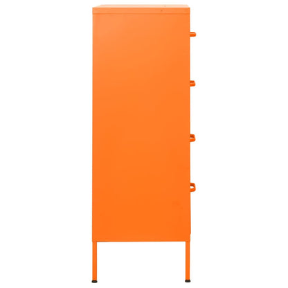 Byrå DIV. orange 80x35x101,5 cm stål