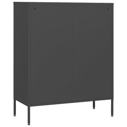 Byrå DIV. antracit 80x35x101,5 cm stål