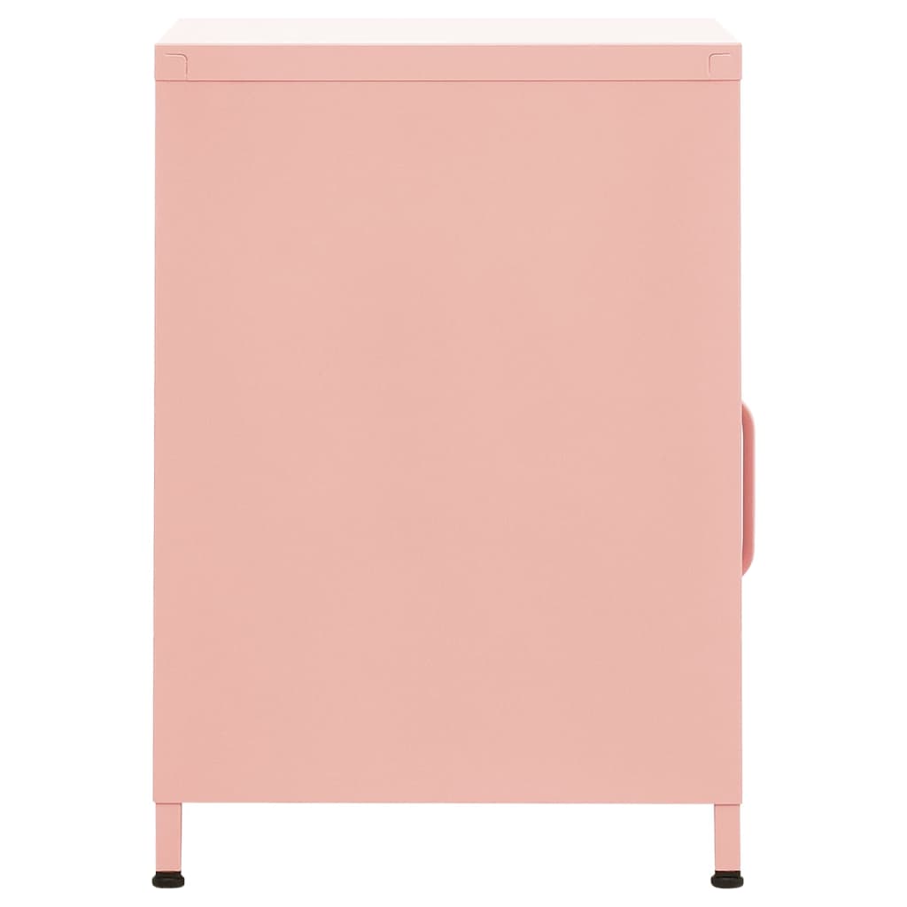 Sängbord Nattduksbord DIV. rosa 35x35x51 cm stål