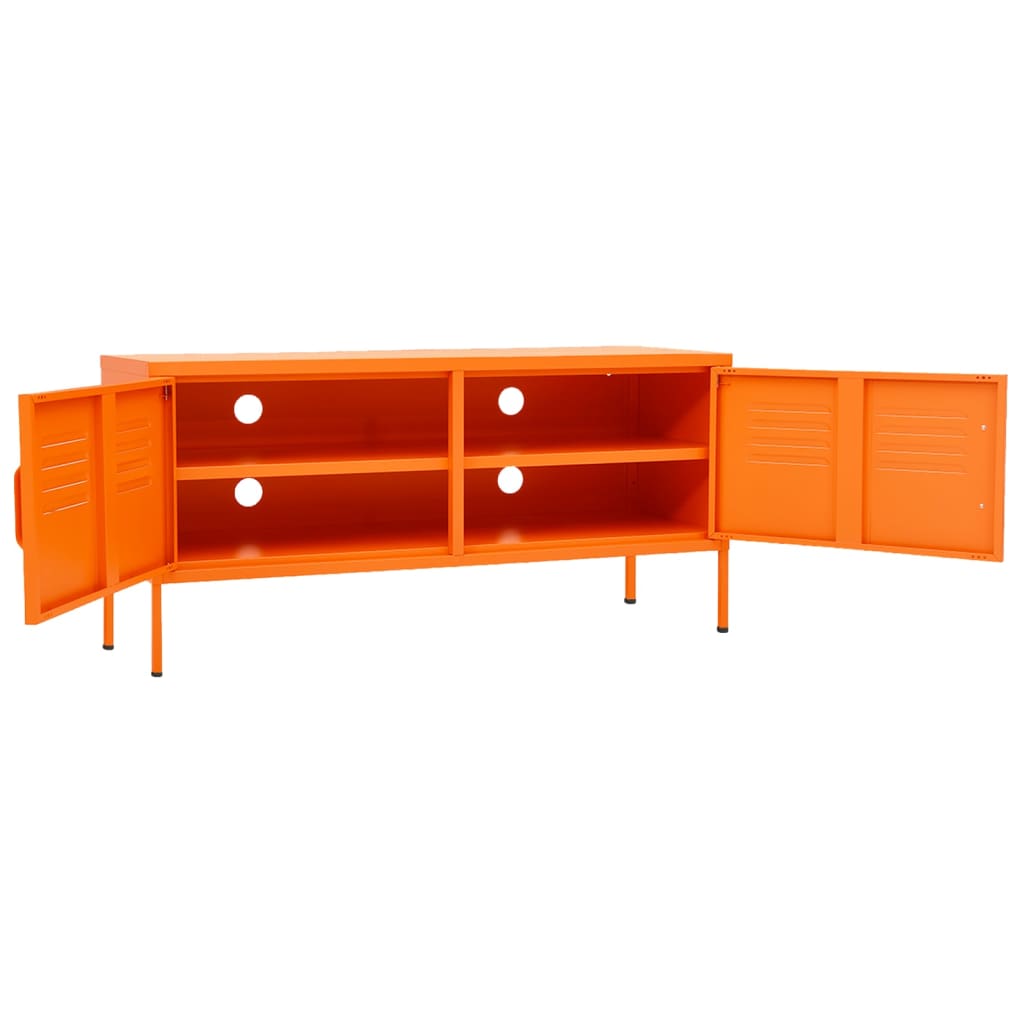 TV-Möbel DIV. TV-Bänk orange 105x35x50 cm stål