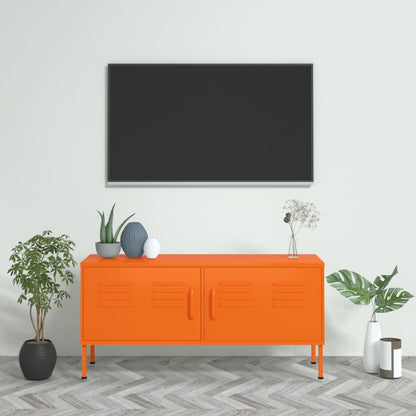 TV-Möbel DIV. TV-Bänk orange 105x35x50 cm stål
