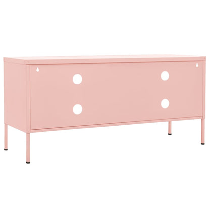 TV-Möbel DIV. TV-Bänk pink 105x35x50 cm stål