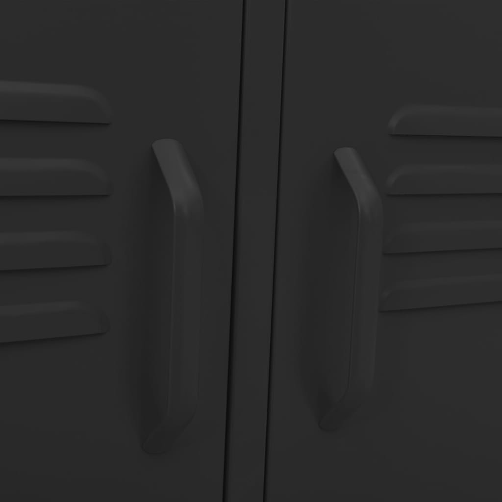 TV-Möbel DIV. TV-Bänk Svart 105x35x50 cm stål