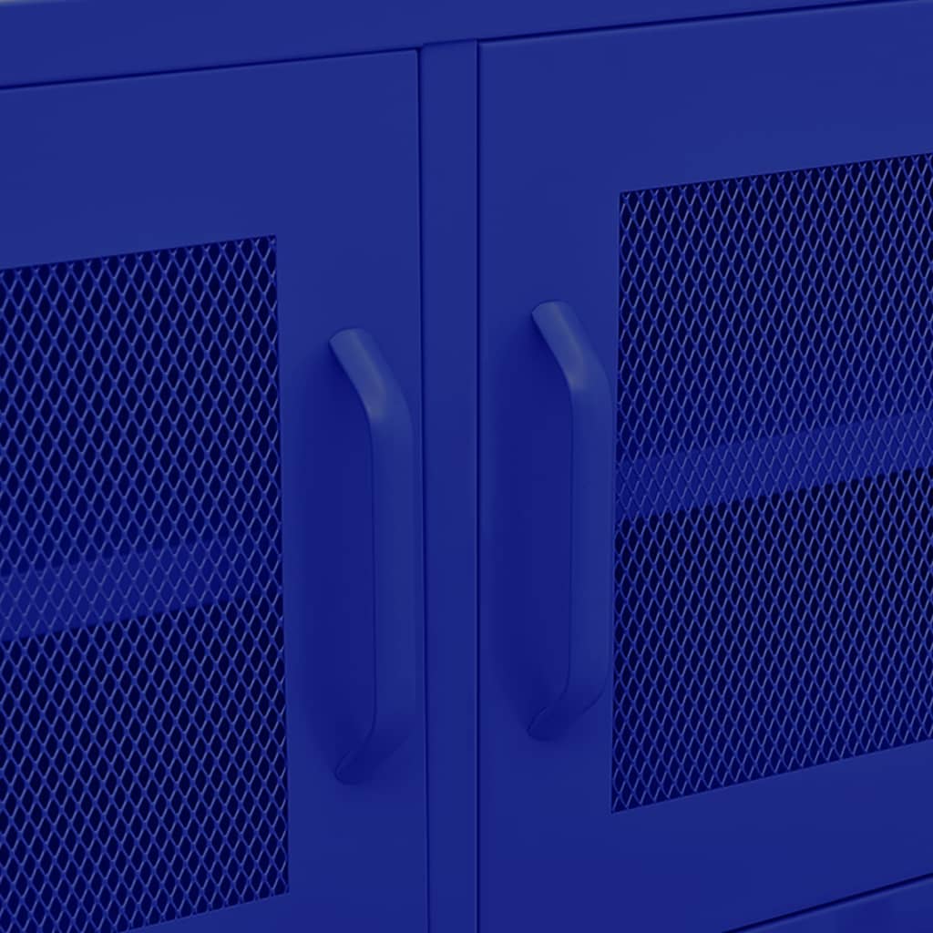 TV-Möbel DIV. TV-Bänk marinblå 105x35x50 cm stål