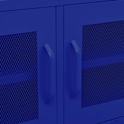 TV-Möbel DIV. TV-Bänk marinblå 105x35x50 cm stål