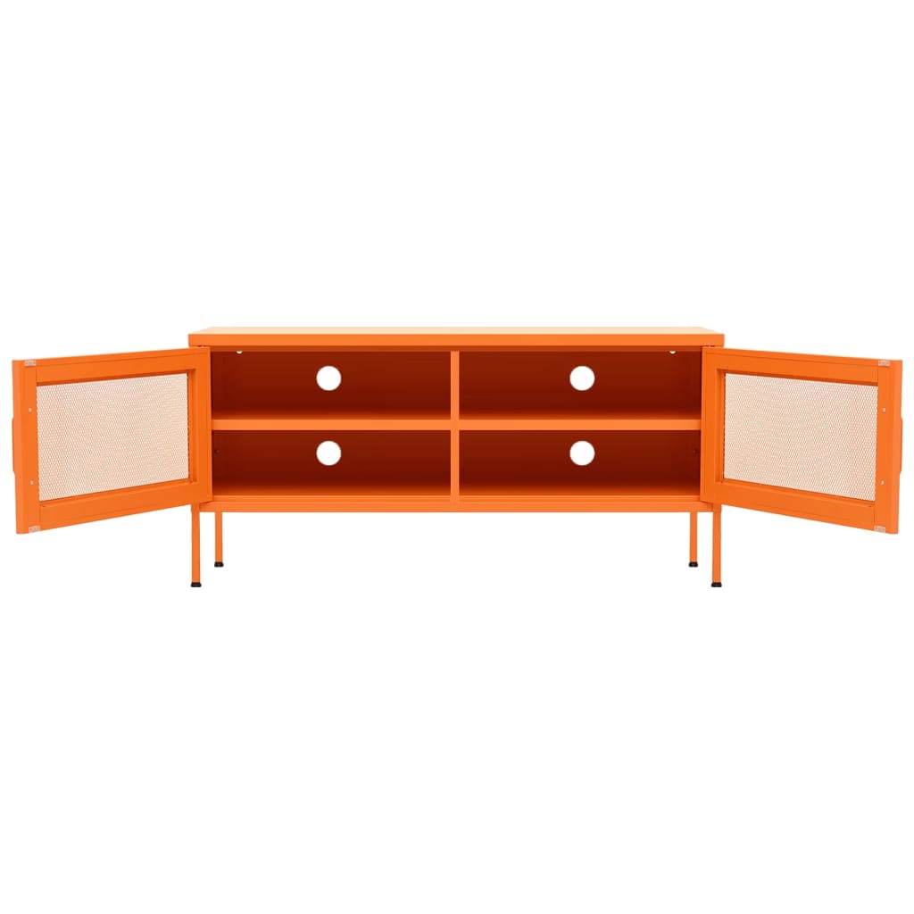 TV-Möbel DIV. TV-Bänk orange 105x35x50 cm stål