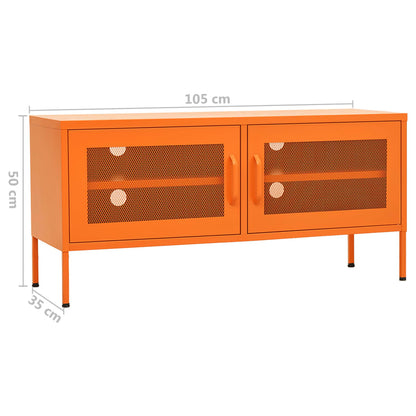 TV-Möbel DIV. TV-Bänk orange 105x35x50 cm stål