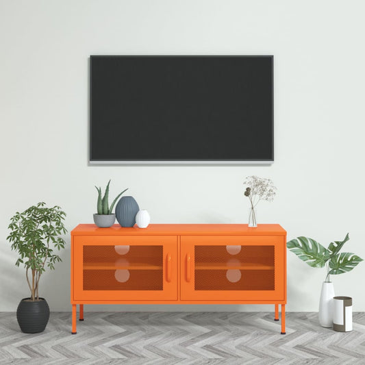 TV-Möbel DIV. TV-Bänk orange 105x35x50 cm stål