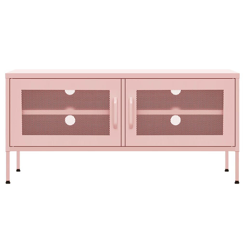 TV-Möbel DIV. TV-Bänk pink 105x35x50 cm stål