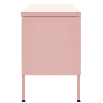 TV-Möbel DIV. TV-Bänk pink 105x35x50 cm stål