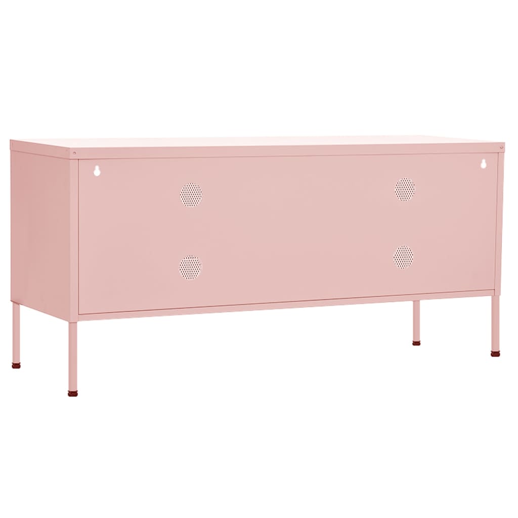 TV-Möbel DIV. TV-Bänk pink 105x35x50 cm stål