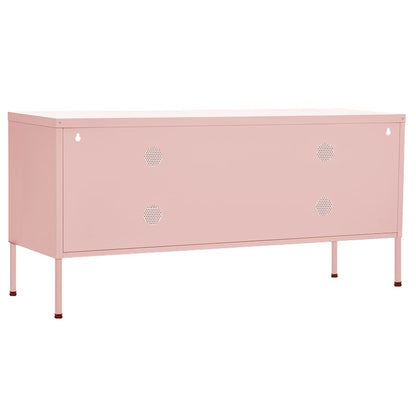 TV-Möbel DIV. TV-Bänk pink 105x35x50 cm stål