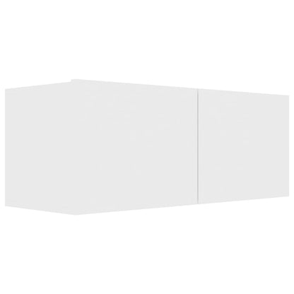 Tv-skåp 6 delar vit konstruerat trä