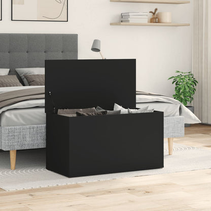 Förvaringskista Svart 84x42x46 cm