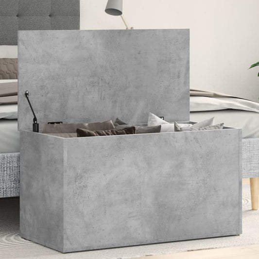 Förvaringskista Betonggrå 84x42x46 cm