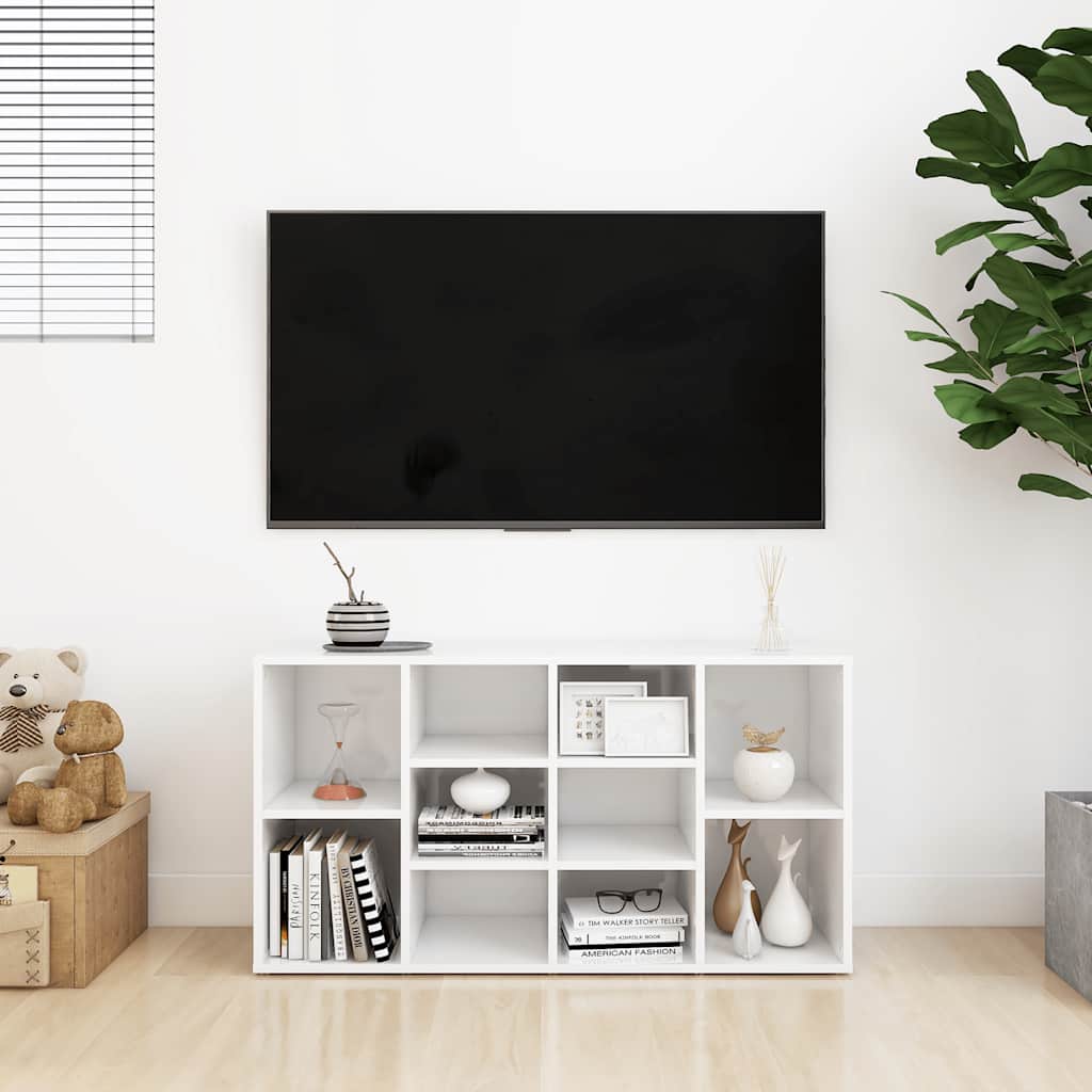 Skoställ Högglans Vit Skobänk 103x30x54,5 cm