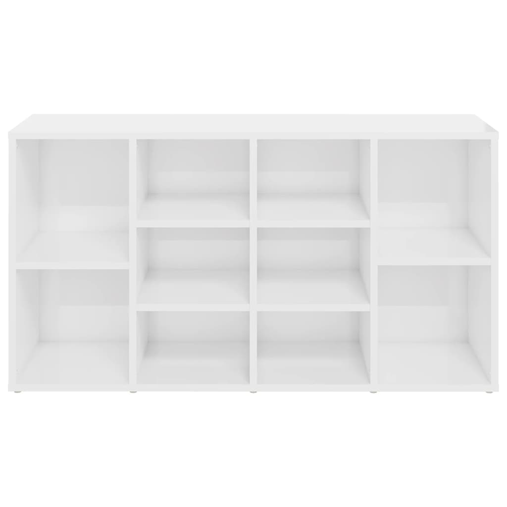 Skoställ Högglans Vit Skobänk 103x30x54,5 cm