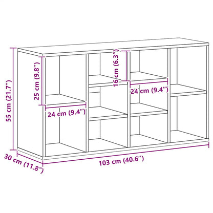 Skoställ Högglans Vit Skobänk 103x30x54,5 cm
