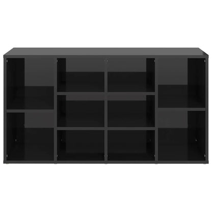 Skoställ Högglans Svart Skobänk 103x30x55 cm